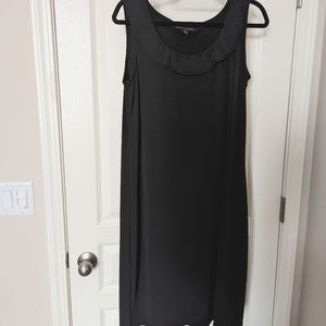 Dana Buchman Medium Little Black Dress with Ruffle Collar